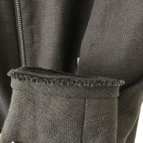 Maje Black Long Lambskin Jacket 36 S - Picture 11 of 13